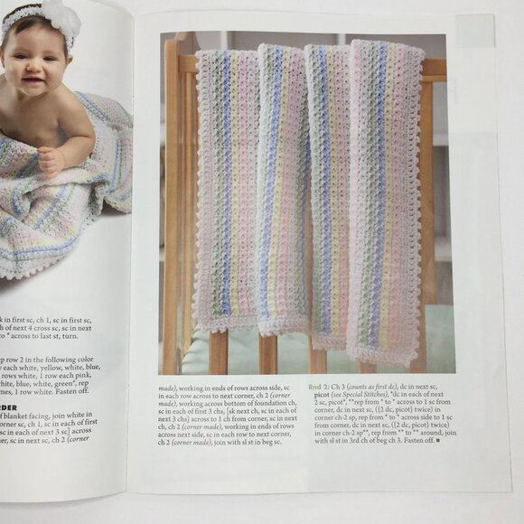 Annie's Crochet Sweet & Simple Baby Blankets Glenda Winkleman 6 Cuddly Projects - Picture 5 of 10